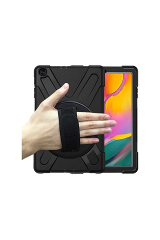 iPad Uyumlu 9.7 2017 5.nesil Kılıf Tkdw Defender Tablet Silikon - Siyah Arka Kapak