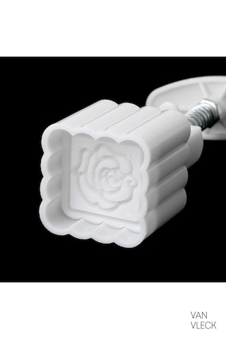 6 Lı Desenli Kare Kurabiye Kalıbı Hamur Kesici Aparatlı, Pasta Ve Kurabiye Şekillendirici Çok Renkli