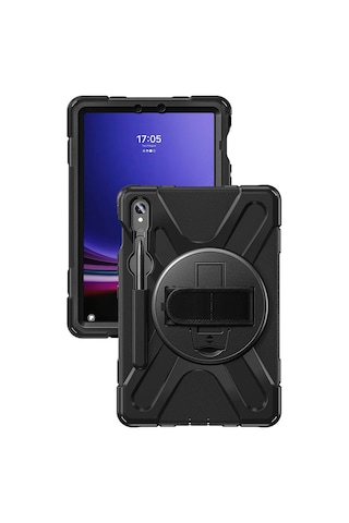 Galaxy Uyumlu Tab S10 Lite Mkst Defender Tablet Silikon - Siyah Tablet Kılıfı