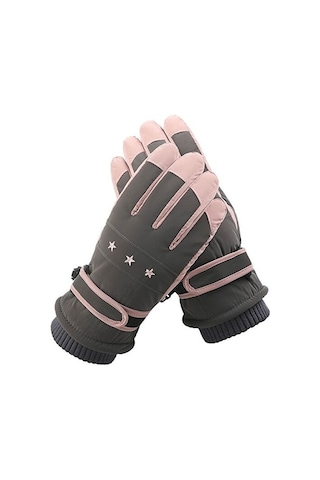 Jzcat 1 Çift Wz-204 Rüzgar Geçirmez Ve Sıcak Tutan Eldiven - Siyah