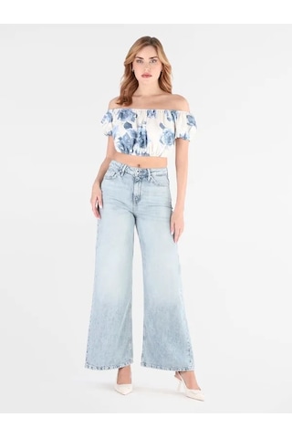 Guess Marseille Regular Fit Kadın Jean Pantolon W6ga82d0697 Mavi