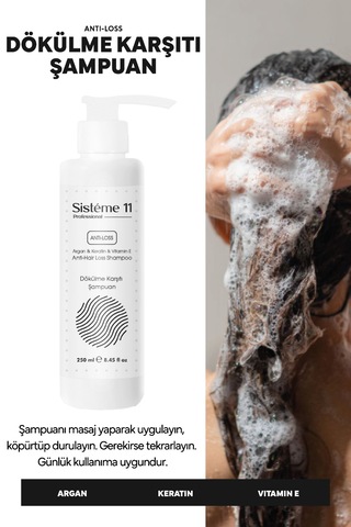 Sisteme 11 Dökülme Karşıtı Şampuan 250 Ml Dökülen