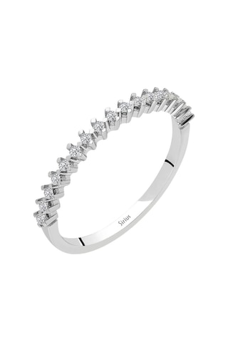 Sirius Pırlanta F Renk 0,15 Karat Pırlanta Yarım Tur Yüzük