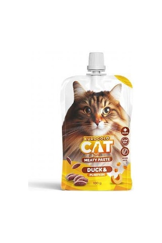 Eurogold Cat Et Ezmesi Ördek Balkabaklı Kedi Ödül Maması 100 G