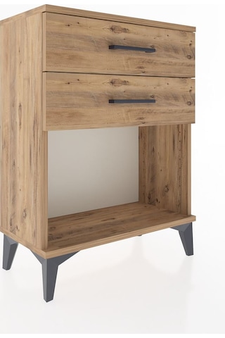 Arges Komodin 4 Çekmeceli 60x30x80 Çam-çam Çam