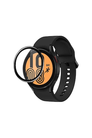 Samsung Uyumlu Galaxy Watch 4 40mm Mtr Pmma Pet Saat Ekran Koruyucu - Siyah