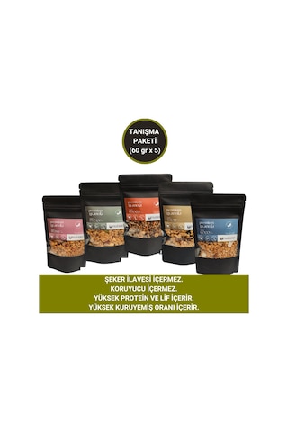 Tanışma Paketi - Mix Granola 60 Gr X 5