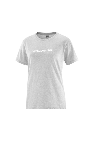 Salomon Logo Ss Tee W Heather Grey T-shırt Lc2217500 001