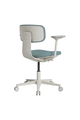 Tesla Comfort Çalışma Koltuğu Mavi - Yeşil Kumaş 61x74-86x60 Cm Yeşil