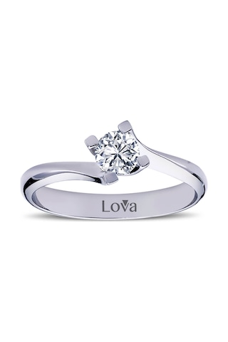 Lova F Renk 0,30 Karat Pırlanta Tektaş Yüzük - 1050081