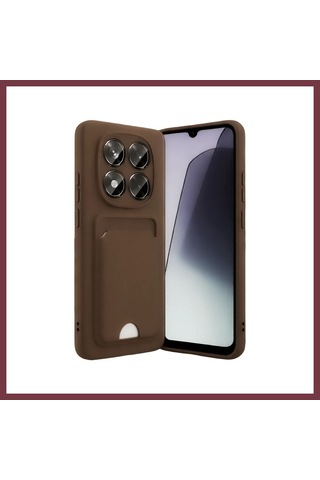 Storeşahin Redmi Note 15 Pro 4g Kelvin Kartvizitli Silikon - Kahverengi Shn0720