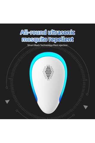 Hallow Ultrasonik Fiş Çok Fonksiyonlu Haşere Kovucu Beyaz 6 Paket