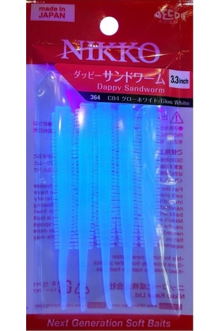Nikko Sandworm Floating 8.5cm Lrf Silikonu Glow Whıte 364