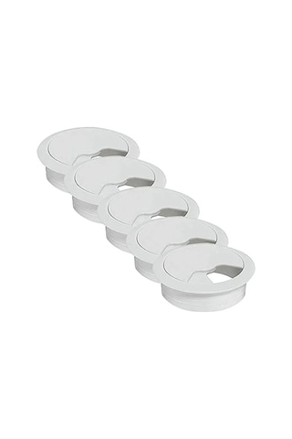 Masa Kapağı İçin Kablo Kanalı Deliği Kapağı, Beyaz Renk, 6 Cm Boyut
