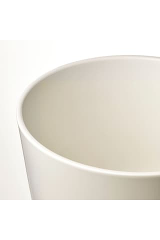 Toprak Saksı, Beyaz, 24 Cm, İç Mekan 3 Adet