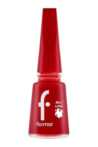 Flormar Jelly Look Jel Tırnak Efektli Parlak Oje JL05 Fire Red