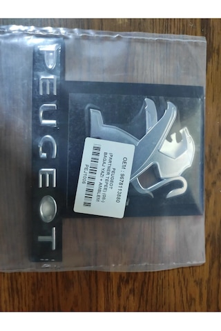 Peugeot Partner Tepee Bagaj Arma + Yazı 2008 Ve Sonrası Yıllar Uyumlu Pejo Logo Aslanı 3m 3d Krom