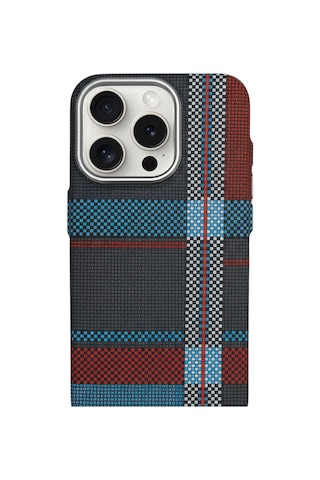 Aether Carbon Apple Uyumlu iPhone 15 Magsafe Karbon Kılıf Urban Gridline Urban Gridline