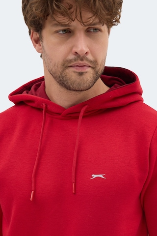 Slazenger Moonlıght I Erkek Kapüşonlu Kırmızı Sweatshırt Kırmızı