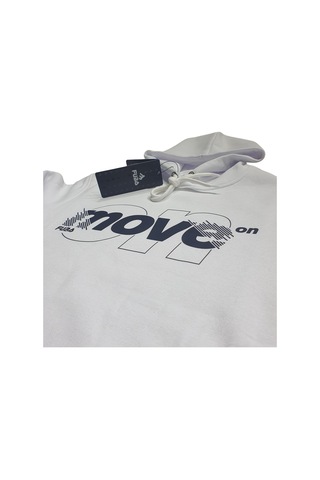 Fuba Kapşonlu Sweat Move Beyaz Beyaz
