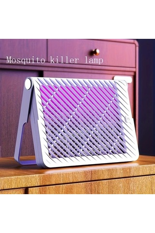 Boatshop1 Beyaz Elektrikli Sivrisinek Öldürücü Taşınabilir Ev Yatak Odası Ve Kamp İçin Sinek Lambası
