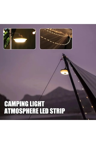 10 Metre Led Kamp Lambası Yeşil