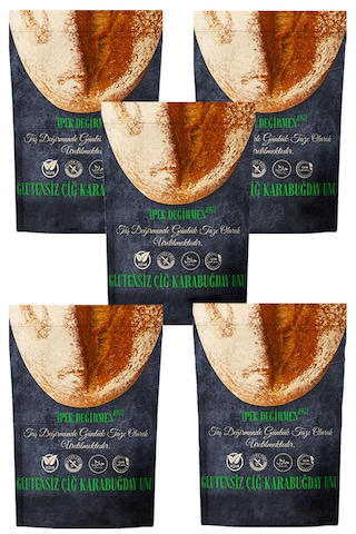 İpek Değirmen Çiğ Karabuğday Unu 5 KG Glutensiz Doğal Taş Değirmen Greçka Unu