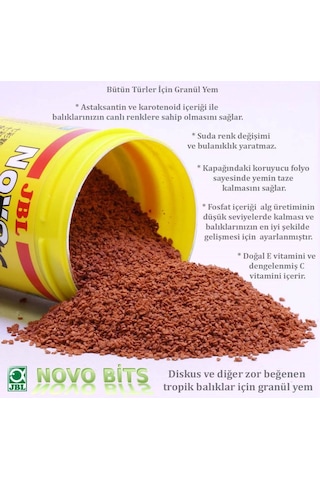 Jbl Novo Bits Discus Ciklet Balık Yemi Kovadan Bölme 500 G
