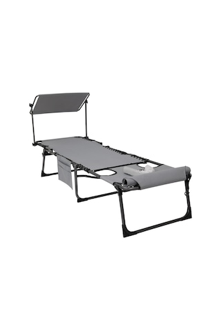 Kingcamp Magnolia B10 Plus Hands-free Premium 7 Kademeli Katlanır Şezlong Grey Gri