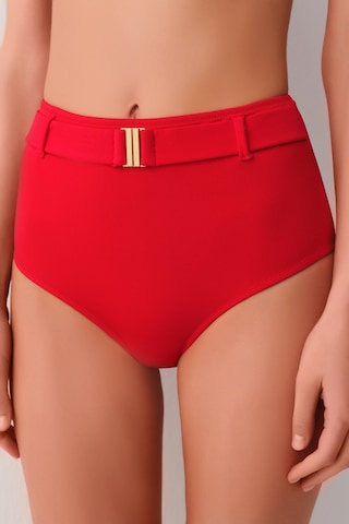 Suwen Yüksek Bel Kemerli Bikini Alt Sbn25550c082 Kırmızı