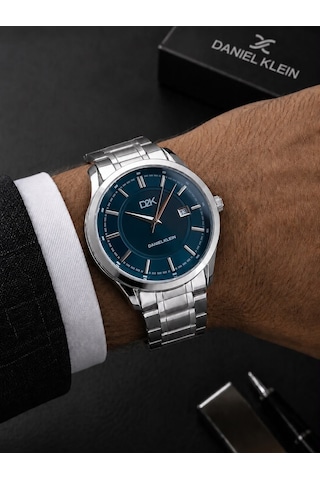 Daniel Klein Nişan Ve Damat Saati Çelik Kordon 2 Yıl Garantili 3 Atm Erkek Kol Saati Edk.14491.6 Gümüş