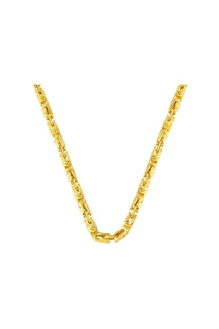 Bilezikci 14 Ayar Altın 3 mm. Kral Zincir 60 CM 14KRZ603