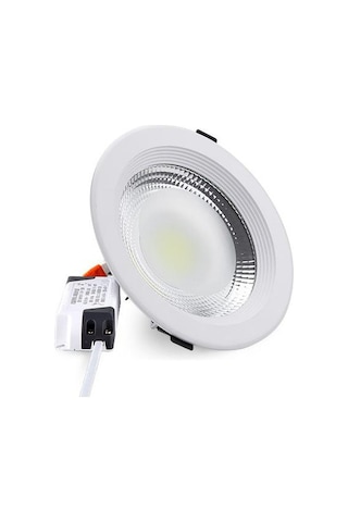 Pamir 10W Cob Led Sıva Altı Armatür 6500K (Beyaz Işık) Beyaz
