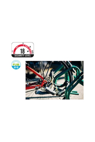 Zefal K-ttraz M18 Anahtarlı Zincir Bisiklet Kilidi 110x10mm Siyah