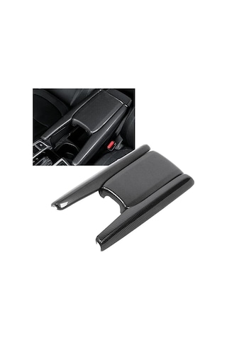 Honda Civic Fc5/fk7 2016 2021 Kol Dayama Konsolu Karbon Fiber Kaplama Set 3 Parça