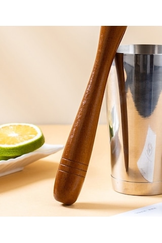 Wondernest Ve Suyu Seti, Preslenmiş Meyve Liken Kokteyl Bambu Ahşap 2'li Set