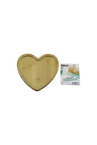 Model Ahşap Bambu Servis Sunum Tepsi - Tahtası 20.5 X 19.5 X 1.4cm 5639 15cm