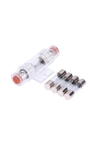 Konesam Oto Ses Sistemi Koruyucu Füze Tutucu - 4 Adet 60a Füze İle - Su Ve Toz Dayanıklı - 8 Gauge Teli Bağlanabilir