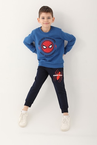 Spider Man D4832-3 Çocuk Saks Mavi Eşofman Takımı