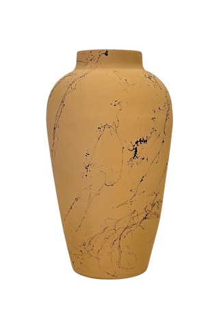 Naturel Siyah Sıçramalı Vazo V3 Renkli