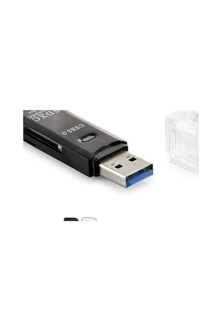 Card Reader Usb3.0 Mıcro Sd Siyah Hdx7030 Evimdeyokyok