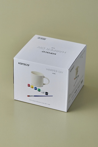 Karaca Boyama Seti Harper Diy Mug 350 Ml Beyaz