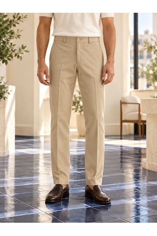 Danger Erkek Comfort Fit Dokulu Chino Pantolon Bej 0173dngr