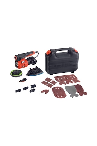 Black+Decker KA280K-QS 220 W Çok Amaçlı Zımpara + 19 Aksesuar