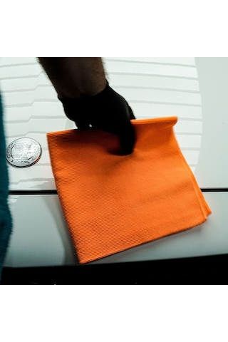 Klın Zero Finish Hd Mikrofiber Lazer Kesim Çok Amaçlı Silme Bez 5'li Paket Turuncu - 40x40cm