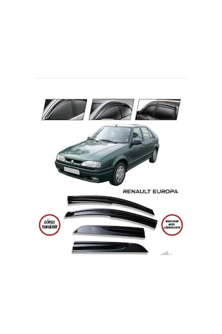 Renault 19 Europa Cam Rüzgarlığı - Kutulu Gönderim - Lazer Kesim