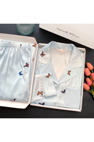 Kadın Buz İpek Pijama-2502 Diğer