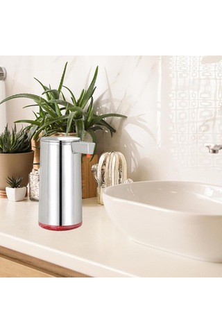 Lemestar Otomatik Manyetik Şarjlı Paslanmaz Çelik Sensörlü Sabunluk, 300ml Kapasiteli Diğer