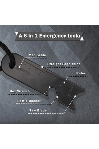 Survive Magnezyum Çubuğu Ateş Başlatıcı Çakmak Taşı Acı Kahverengi