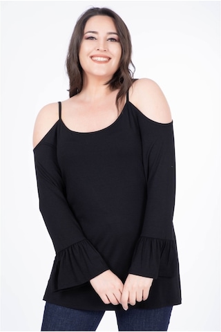 Omuz Detaylı Tişört (532254469)